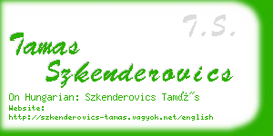 tamas szkenderovics business card